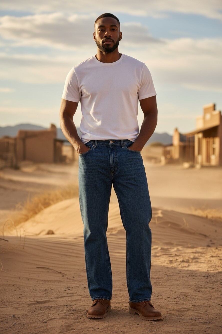 NWT Riders by Lee Men’s 46x30 Medium Wash Regular Fit Jeans Classic Western